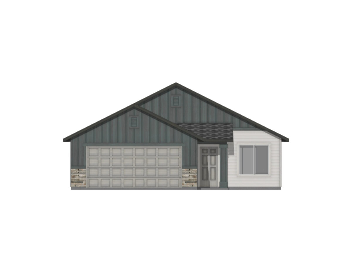 Elevation Illustration for a Stella 1207 Traditional floor plan by CBH Homes