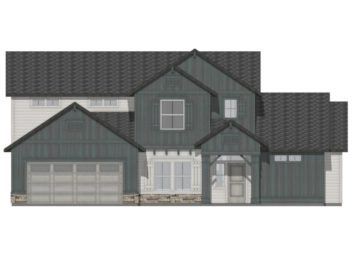 Elevation Illustration for a Vallejo 2700 Cottage by CBH Homes