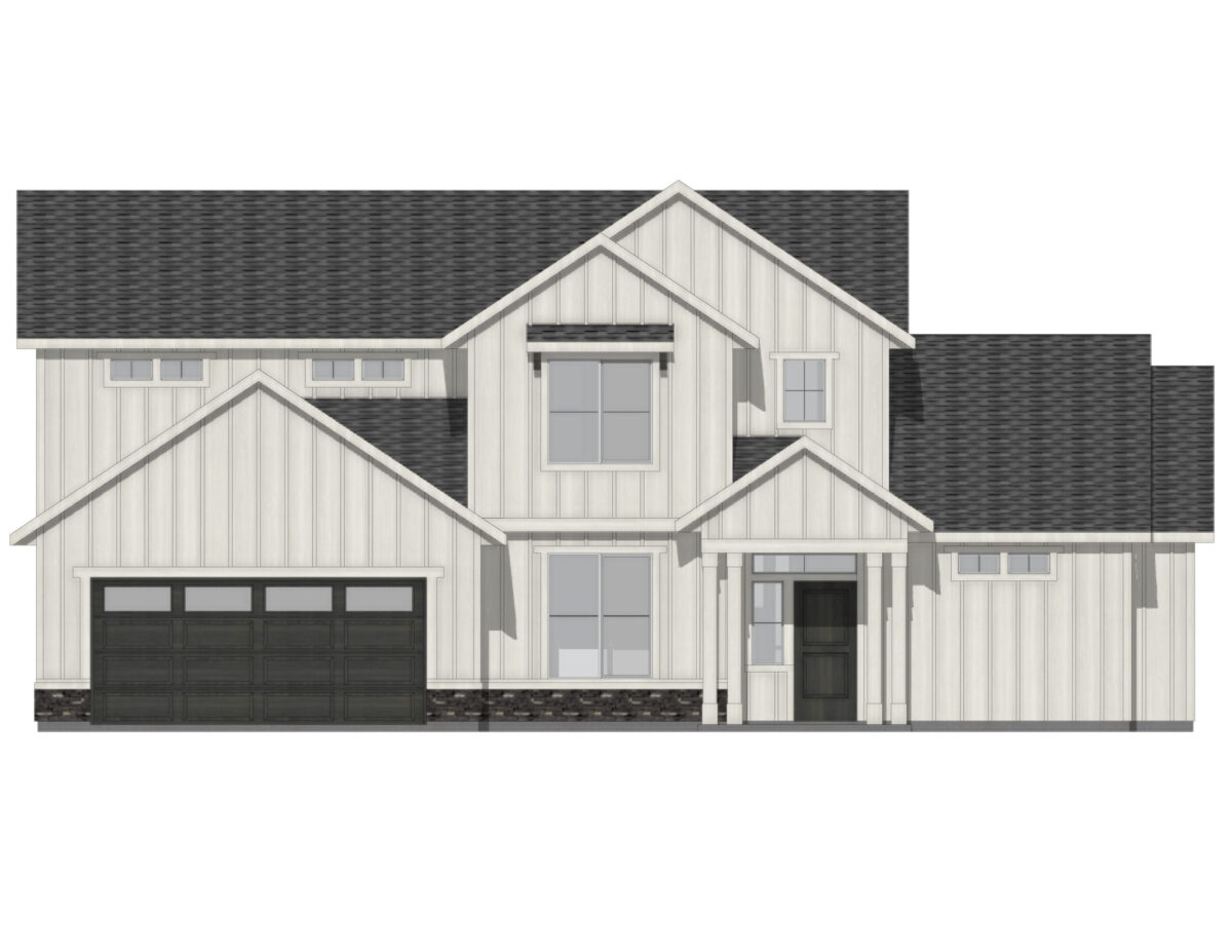 Elevation Illustration for a Vallejo 2700 Farmhouse by CBH Homes