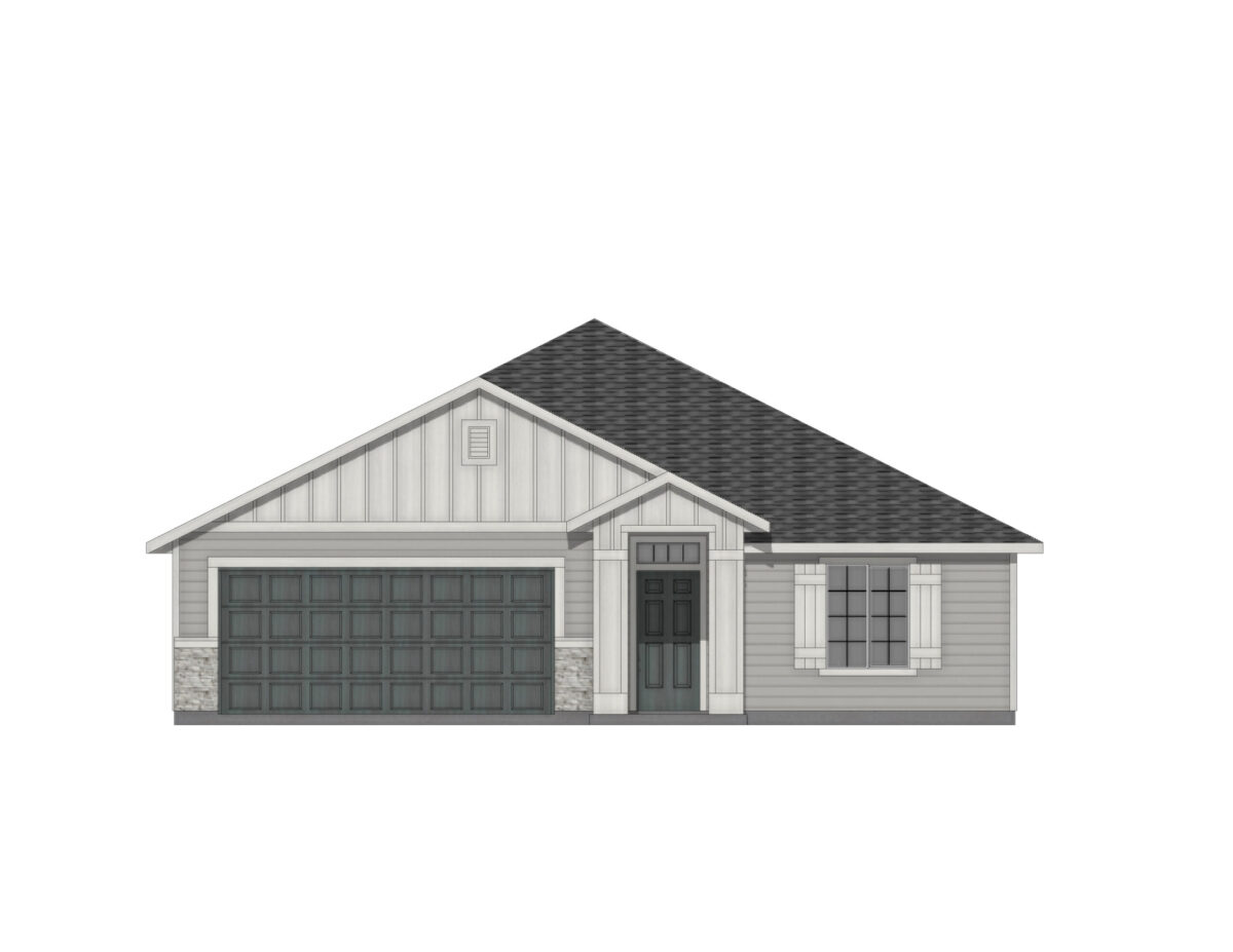 Elevation Illustration for a Willow 1860 Traditional floor plan by CBH Homes