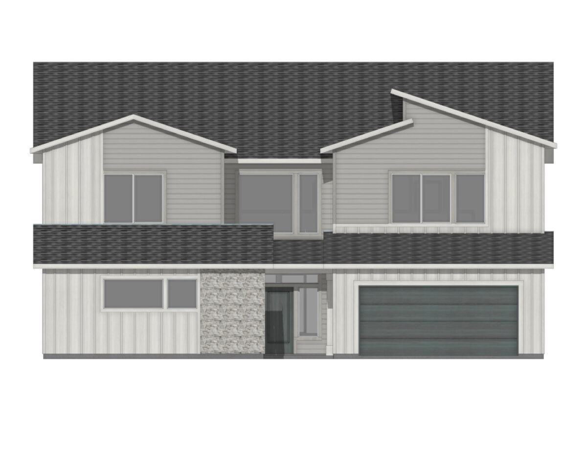Elevation Illustration for a Ponderosa 3937 Modern by CBH Homes