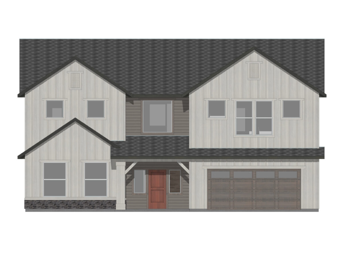 Elevation Illustration for a Tamarack 3695 Farmhouse by CBH Homes