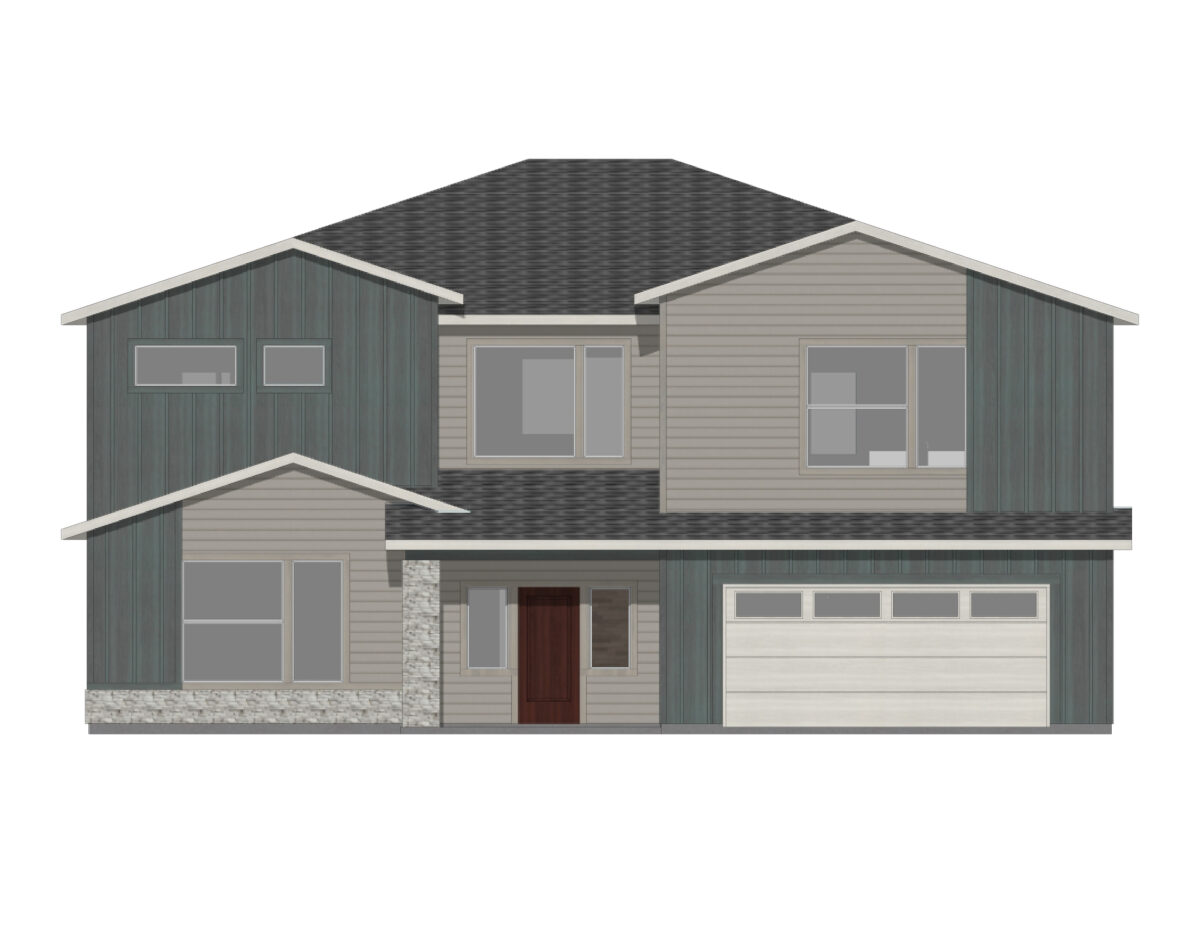 Elevation Illustration for a Tamarack 3695 Modern by CBH Homes