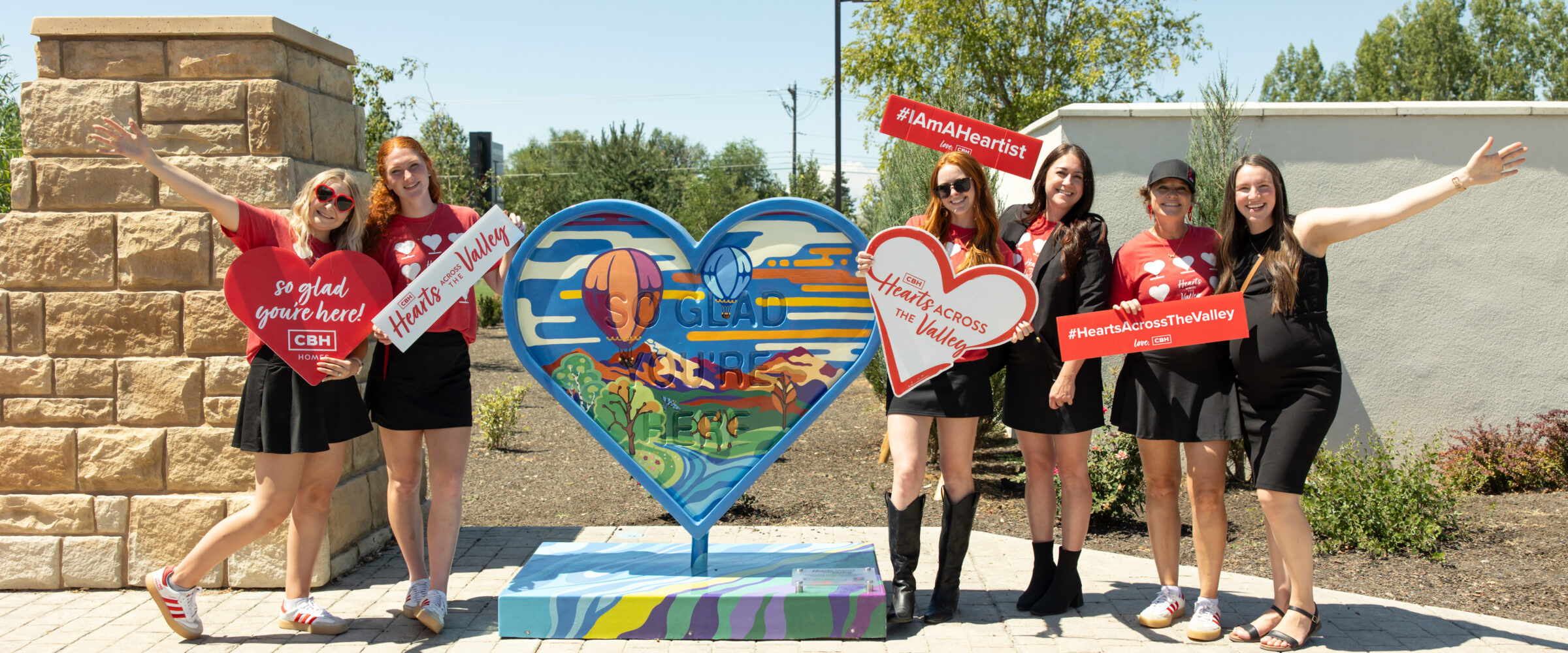 Volunteers and CBH Homes team at Hearts Across the Valley event