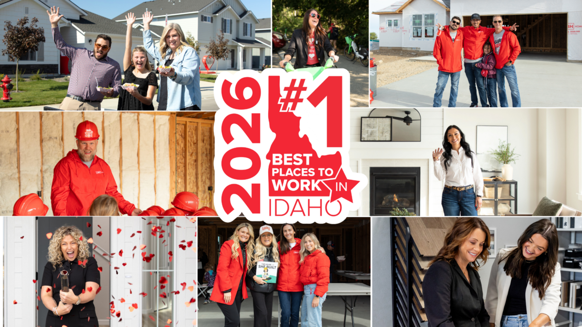 CBH Homes team collage celebrating being named one of the 2026 Best Places to Work in Idaho.
