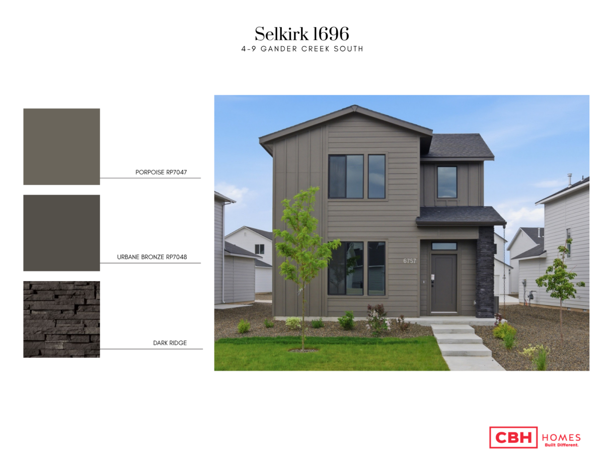 "Selkirk 1696 exterior at Gander Creek South by CBH Homes"