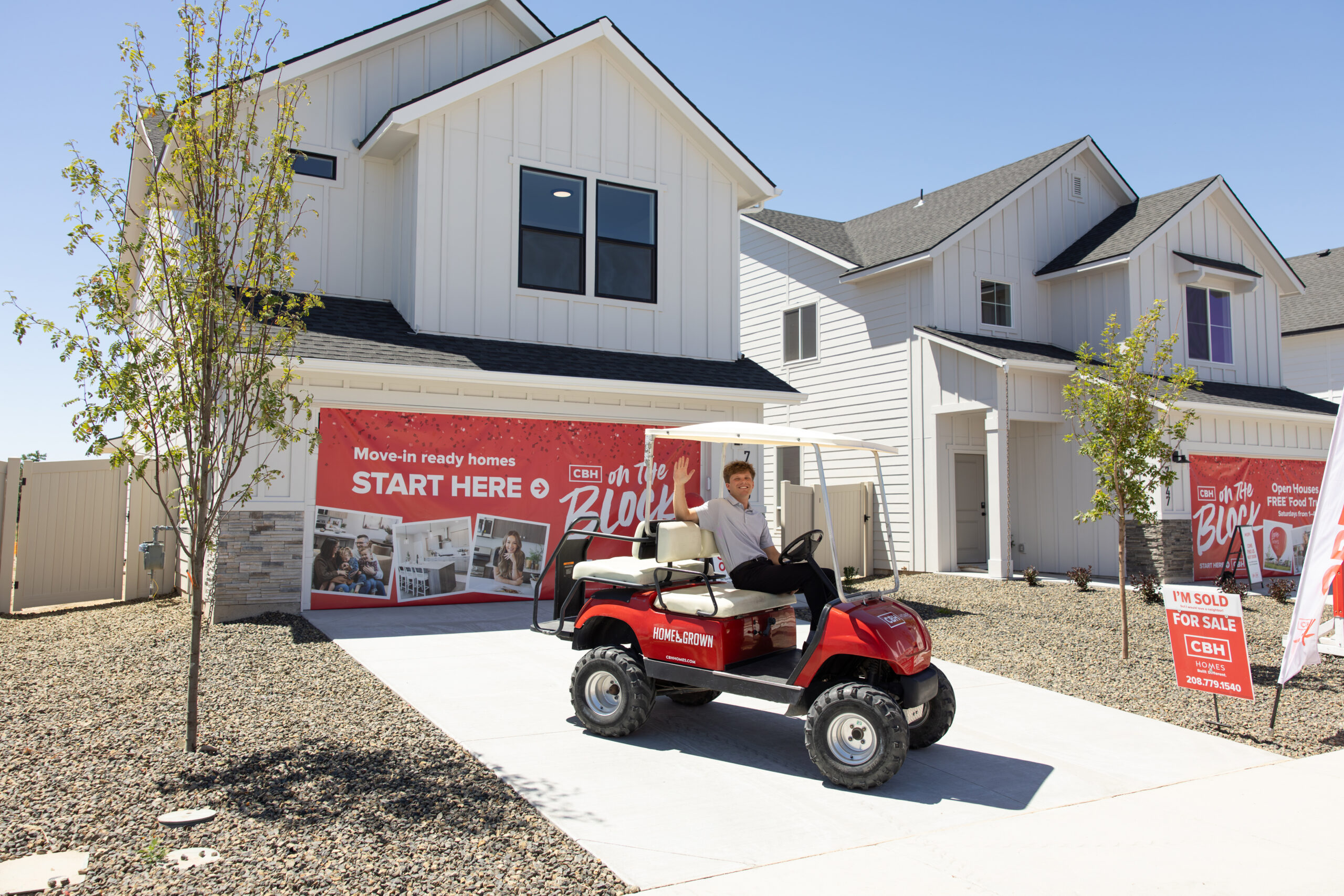 otb event with a golf cart